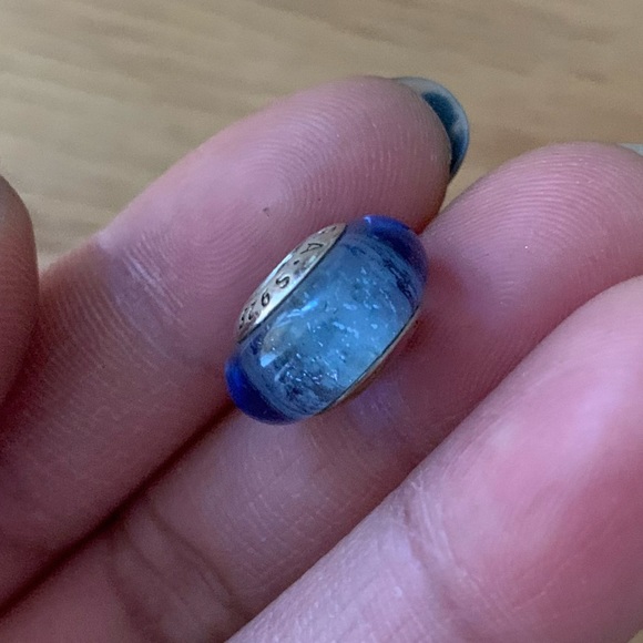 Retired Pandora Cinderella's Signature Blue Murano
Glass Disney Princess Charm - Picture 6 of 10